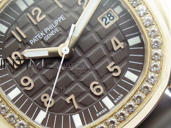 Aquanaut 5067A RG PPF 1:1 Best Edition Brown Textured Dial on Brown Rubber Strap AE23 (Free a box) – Bild 5
