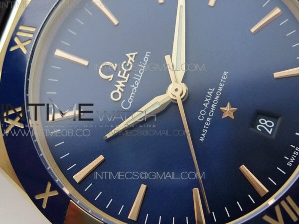 Constellation 131.33.41.21.03.001 RG TW Best Edition Blue Dial On Blue Gummy Strap A8500 – Bild 7
