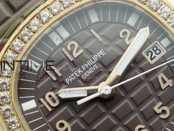 Aquanaut 5067A RG PPF 1:1 Best Edition Brown Textured Dial on Brown Rubber Strap AE23 (Free a box) – Bild 7