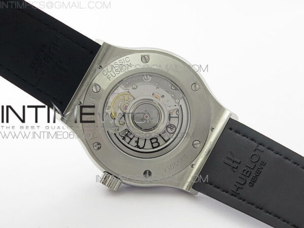 Classic Fusion 42mm SS Paved Diamonds Case/Bezel B50F Blue Dial On Blue Gummy Strap A2892 – Bild 18
