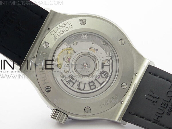 Classic Fusion 42mm SS Paved Diamonds Case/Bezel B50F Blue Dial On Blue Gummy Strap A2892 – Bild 19