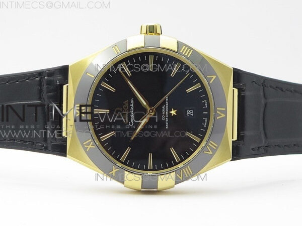Constellation 131.33.41.21.03.001 YG TW Best Edition Black Dial On Black Gummy Strap A8500 – Bild 3