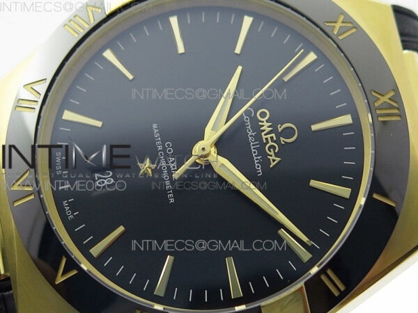 Constellation 131.33.41.21.03.001 YG TW Best Edition Black Dial On Black Gummy Strap A8500 – Bild 4