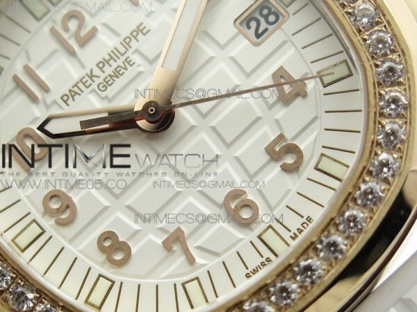 Aquanaut 5067A RG PPF 1:1 Best Edition White Textured Dial on White Rubber Strap AE23 (Free a box) – Bild 5