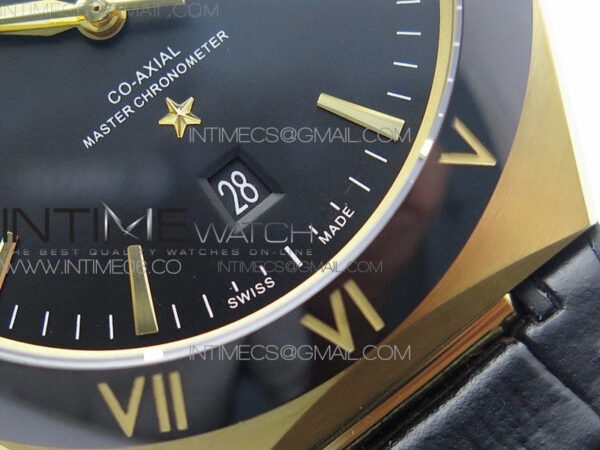 Constellation 131.33.41.21.03.001 YG TW Best Edition Black Dial On Black Gummy Strap A8500 – Bild 6