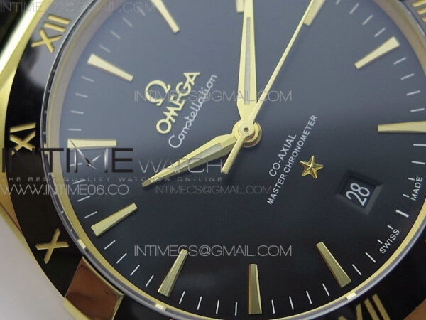 Constellation 131.33.41.21.03.001 YG TW Best Edition Black Dial On Black Gummy Strap A8500 – Bild 7