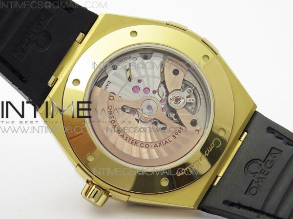 Constellation 131.33.41.21.03.001 YG TW Best Edition Black Dial On Black Gummy Strap A8500 – Bild 20