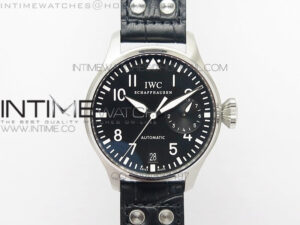 Big Pilot IW500901 ZF 1:1 Best Edition Black Dial on Black Leather Strap A51111