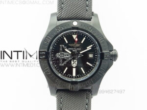 Avenger II Seawolf PVD Black Dial on Gray Nylon Strap A2836