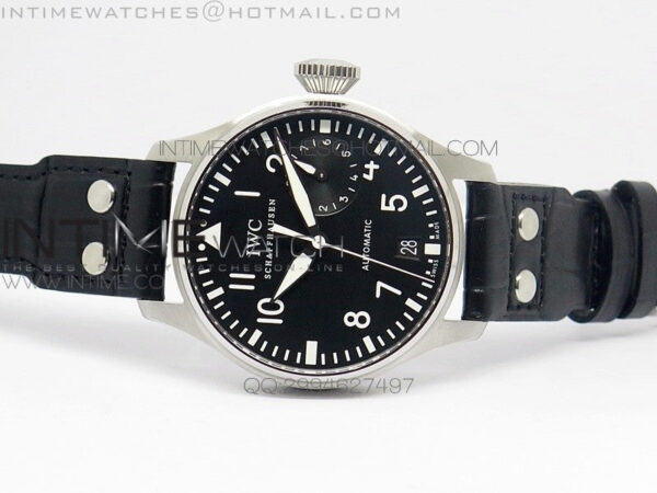 Big Pilot IW500901 ZF 1:1 Best Edition Black Dial on Black Leather Strap A51111 – Bild 3