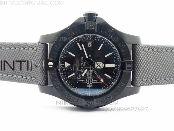 Avenger II Seawolf PVD Black Dial on Gray Nylon Strap A2836 – Bild 3