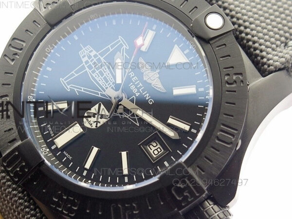 Avenger II Seawolf PVD Black Dial on Gray Nylon Strap A2836 – Bild 4