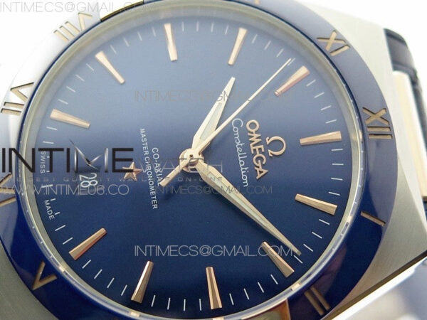 Constellation 131.33.41.21.03.001 SS/RG TW Best Edition Blue Dial On Blue Gummy Strap A8500 – Bild 4