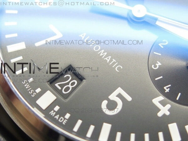 Big Pilot IW500901 ZF 1:1 Best Edition Black Dial on Black Leather Strap A51111 – Bild 5