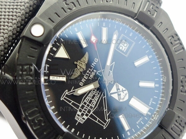 Avenger II Seawolf PVD Black Dial on Gray Nylon Strap A2836 – Bild 5
