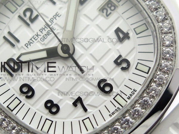 Aquanaut 5067A SS PPF 1:1 Best Edition White Textured Dial on White Rubber Strap AE23 (Free a box) – Bild 5