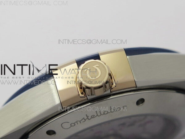 Constellation 131.33.41.21.03.001 SS/RG TW Best Edition Blue Dial On Blue Gummy Strap A8500 – Bild 10