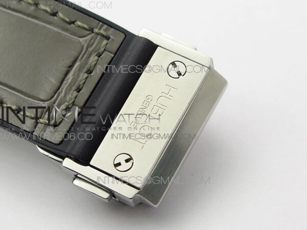 Classic Fusion 42mm SS Paved Diamonds Bezel B50F Gray Dial On Gray Gummy Strap A2892 – Bild 13