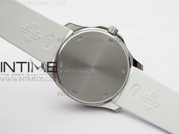 Aquanaut 5067A SS PPF 1:1 Best Edition White Textured Dial on White Rubber Strap AE23 (Free a box) – Bild 16