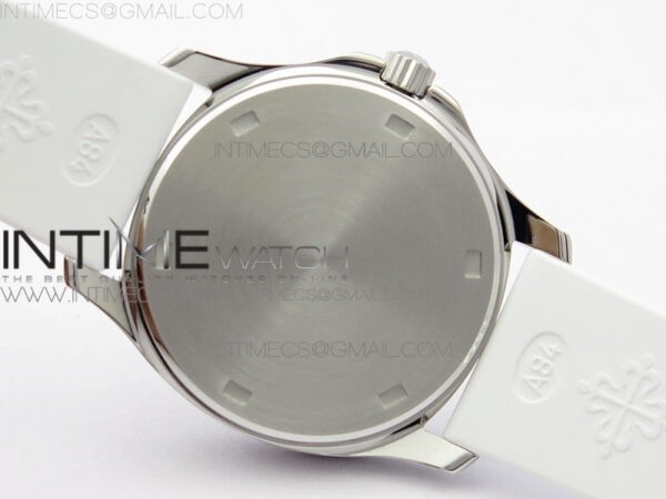 Aquanaut 5067A SS PPF 1:1 Best Edition White Textured Dial on White Rubber Strap AE23 (Free a box) – Bild 17