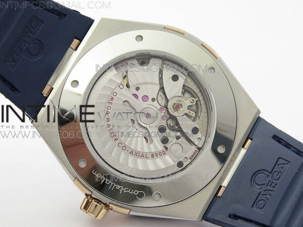 Constellation 131.33.41.21.03.001 SS/RG TW Best Edition Blue Dial On Blue Gummy Strap A8500 – Bild 20