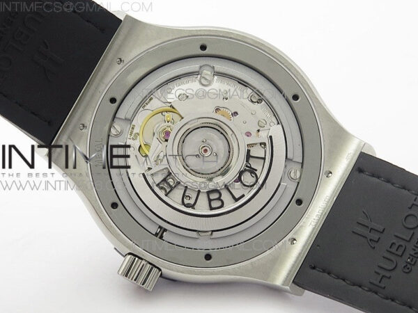 Classic Fusion 42mm SS Paved Diamonds Bezel B50F Gray Dial On Gray Gummy Strap A2892 – Bild 20