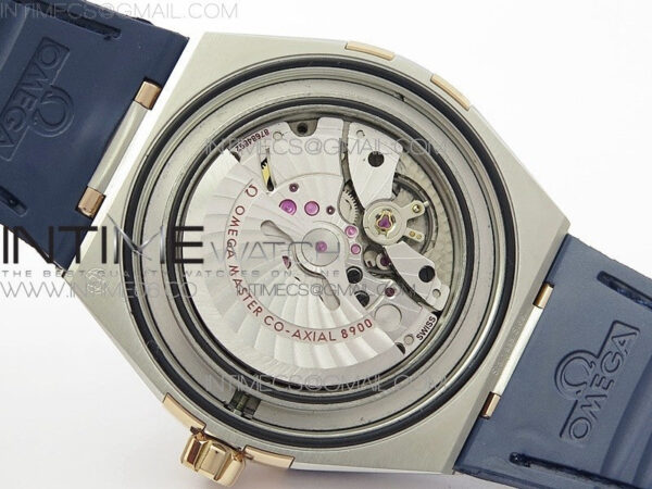 Constellation 131.33.41.21.03.001 SS/RG TW Best Edition Blue Dial On Blue Gummy Strap A8500 – Bild 21