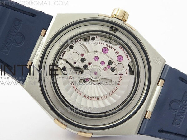 Constellation 131.33.41.21.03.001 SS/RG TW Best Edition Blue Dial On Blue Gummy Strap A8500 – Bild 22