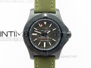Avenger II Seawolf PVD Black CF Dial on Green Nylon Strap A2836