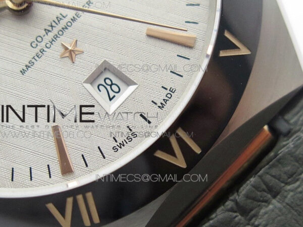 Constellation 131.33.41.21.03.001 SS/RG TW Best Edition White Dial On Black Gummy Strap A8500 – Bild 5