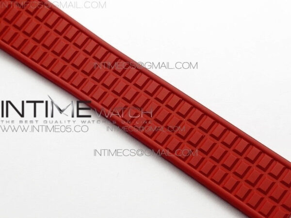 Aquanaut 5067A SS PPF 1:1 Best Edition Red Textured Dial on Red Rubber Strap AE23 (Free a box) – Bild 12