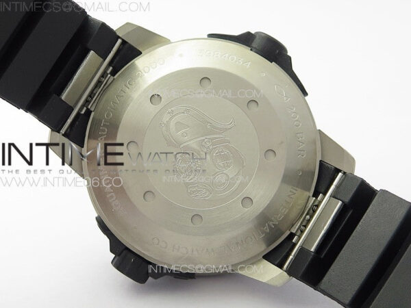 Aquatimer IW358002 SS V6S 1:1 Best Edition Black Dial Yellow Sticks Markers on Black Rubber Strap A2824 – Bild 18