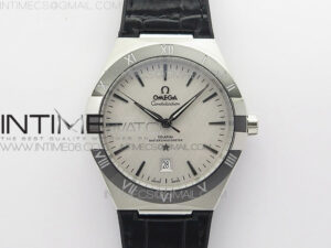 Constellation 131.33.41.21.03.001 SS TW Best Edition White Dial On Black Gummy Strap A8500