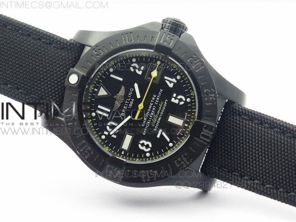 Avenger II Seawolf PVD Black Dial Yellow Markers on Black Nylon Strap A2836 – Bild 2