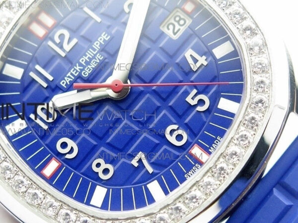 Aquanaut 5067A SS PPF 1:1 Best Edition Blue Textured Dial on Blue Rubber Strap AE23 (Free a box) – Bild 5