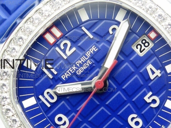 Aquanaut 5067A SS PPF 1:1 Best Edition Blue Textured Dial on Blue Rubber Strap AE23 (Free a box) – Bild 7