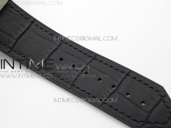 Classic Fusion 42mm SS WWF 1:1 Best Edition Black Dial On Black Gummy Strap Asian HB1112 – Bild 15