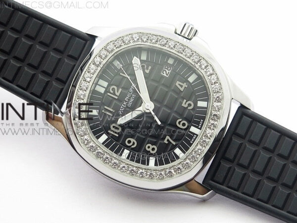 Aquanaut 5067A SS PPF 1:1 Best Edition Black Textured Dial on Black Rubber Strap AE23 (Free a box) – Bild 2