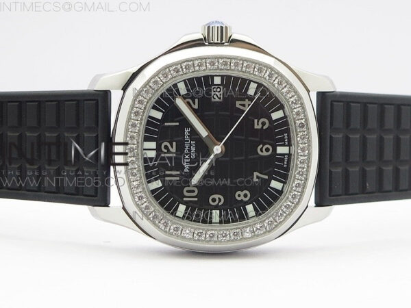 Aquanaut 5067A SS PPF 1:1 Best Edition Black Textured Dial on Black Rubber Strap AE23 (Free a box) – Bild 3