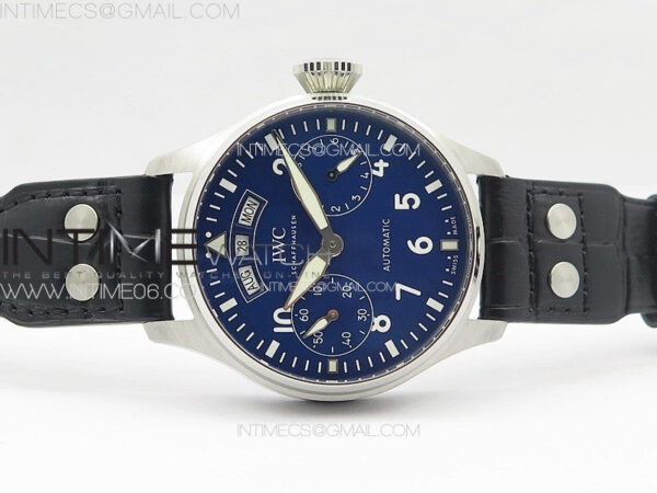 Big Pilot Annual Calendar SS IW5027 AZF 1:1 Best Edition Blue Dial on Black Leather Strap A52850 – Bild 3