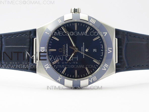 Constellation 131.33.41.21.03.001 SS TW Best Edition Blue Dial On Blaue Gummy Strap A8500 – Bild 3