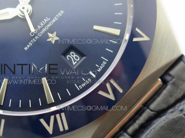Constellation 131.33.41.21.03.001 SS TW Best Edition Blue Dial On Blaue Gummy Strap A8500 – Bild 6