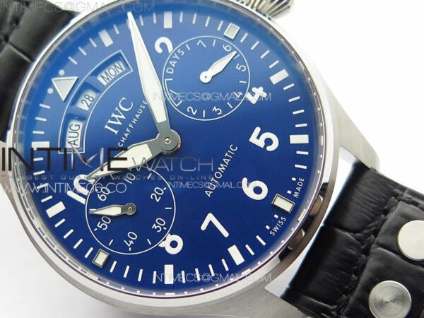 Big Pilot Annual Calendar SS IW5027 AZF 1:1 Best Edition Blue Dial on Black Leather Strap A52850 – Bild 6