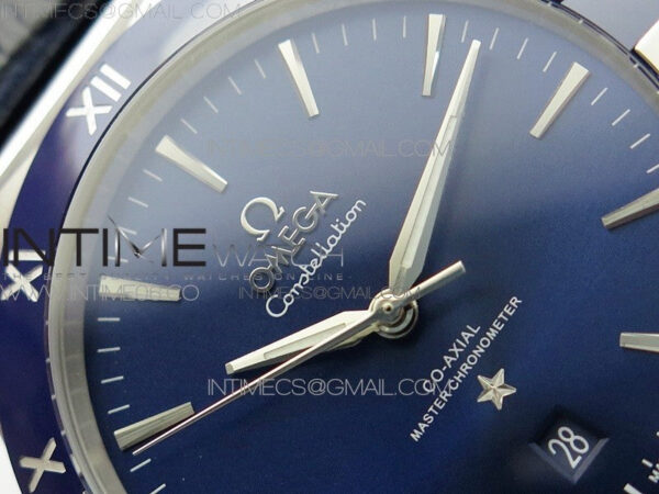 Constellation 131.33.41.21.03.001 SS TW Best Edition Blue Dial On Blaue Gummy Strap A8500 – Bild 8