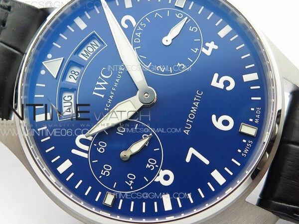 Big Pilot Annual Calendar SS IW5027 AZF 1:1 Best Edition Blue Dial on Black Leather Strap A52850 – Bild 8