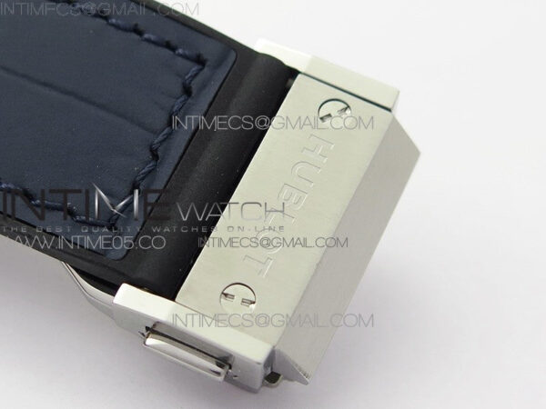 Classic Fusion 42mm SS WWF 1:1 Best Edition Blue Dial On Blue Gummy Strap Asian HB1112 – Bild 12