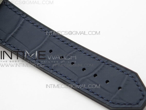 Classic Fusion 42mm SS WWF 1:1 Best Edition Blue Dial On Blue Gummy Strap Asian HB1112 – Bild 15
