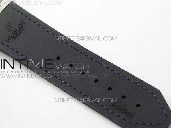 Classic Fusion 42mm SS WWF 1:1 Best Edition Blue Dial On Blue Gummy Strap Asian HB1112 – Bild 16
