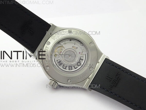 Classic Fusion 42mm SS WWF 1:1 Best Edition Blue Dial On Blue Gummy Strap Asian HB1112 – Bild 17
