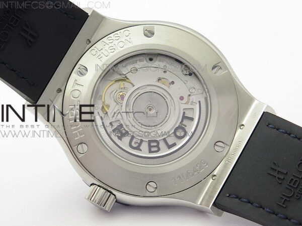 Classic Fusion 42mm SS WWF 1:1 Best Edition Blue Dial On Blue Gummy Strap Asian HB1112 – Bild 18
